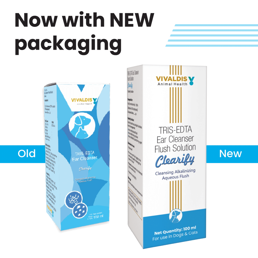 Vivaldis Clearify Ear Cleanser (Tris EDTA) for Dogs & Cats — side view