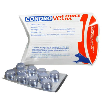 Vivaldis Condrovet Force HA Joint Support Tablets for Dogs — side view