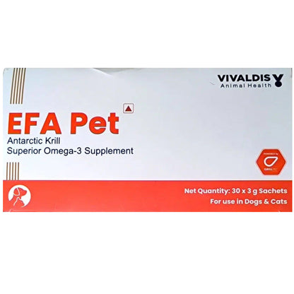 Vivaldis EFA Pet Omega3 Supplement for Dogs and Cats — side view