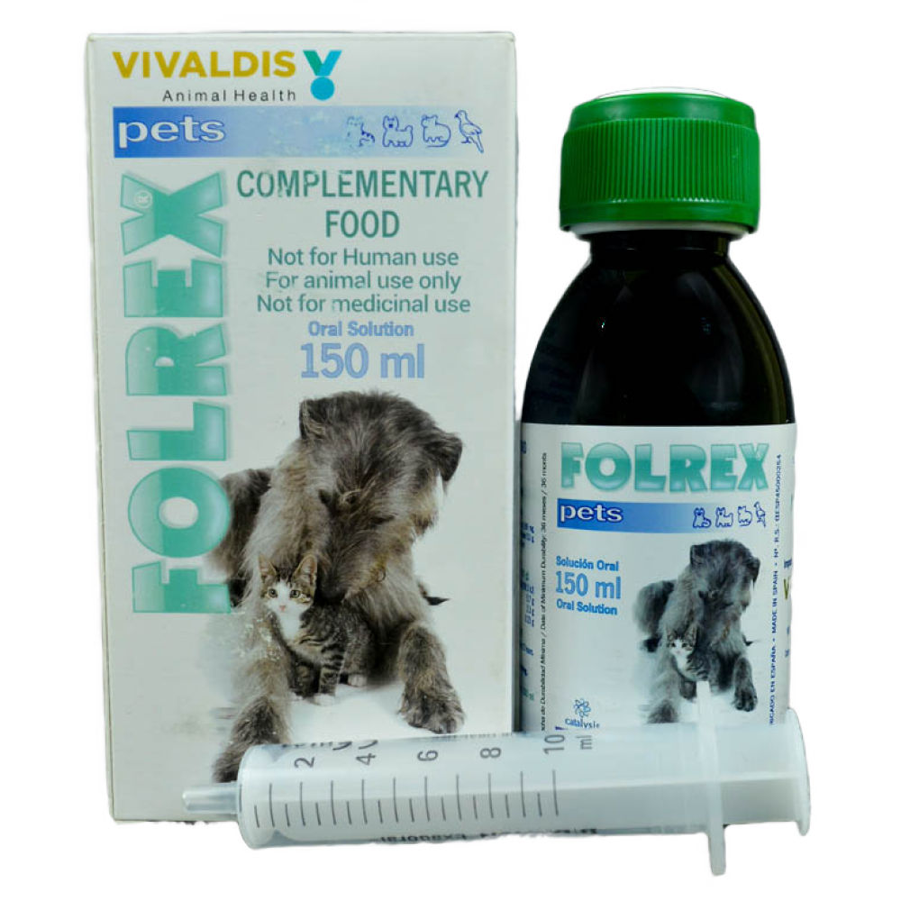 Vivaldis Folrex Pet Syrup for Dogs and Cats — back view