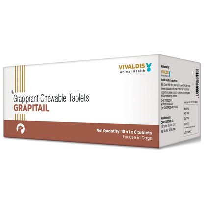 Vivaldis Grapitail 100mg (Grapiprant) Tablet for Dogs — side view