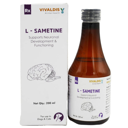 Vivaldis L Sametine Syrup for Dogs and Cats — detail shot