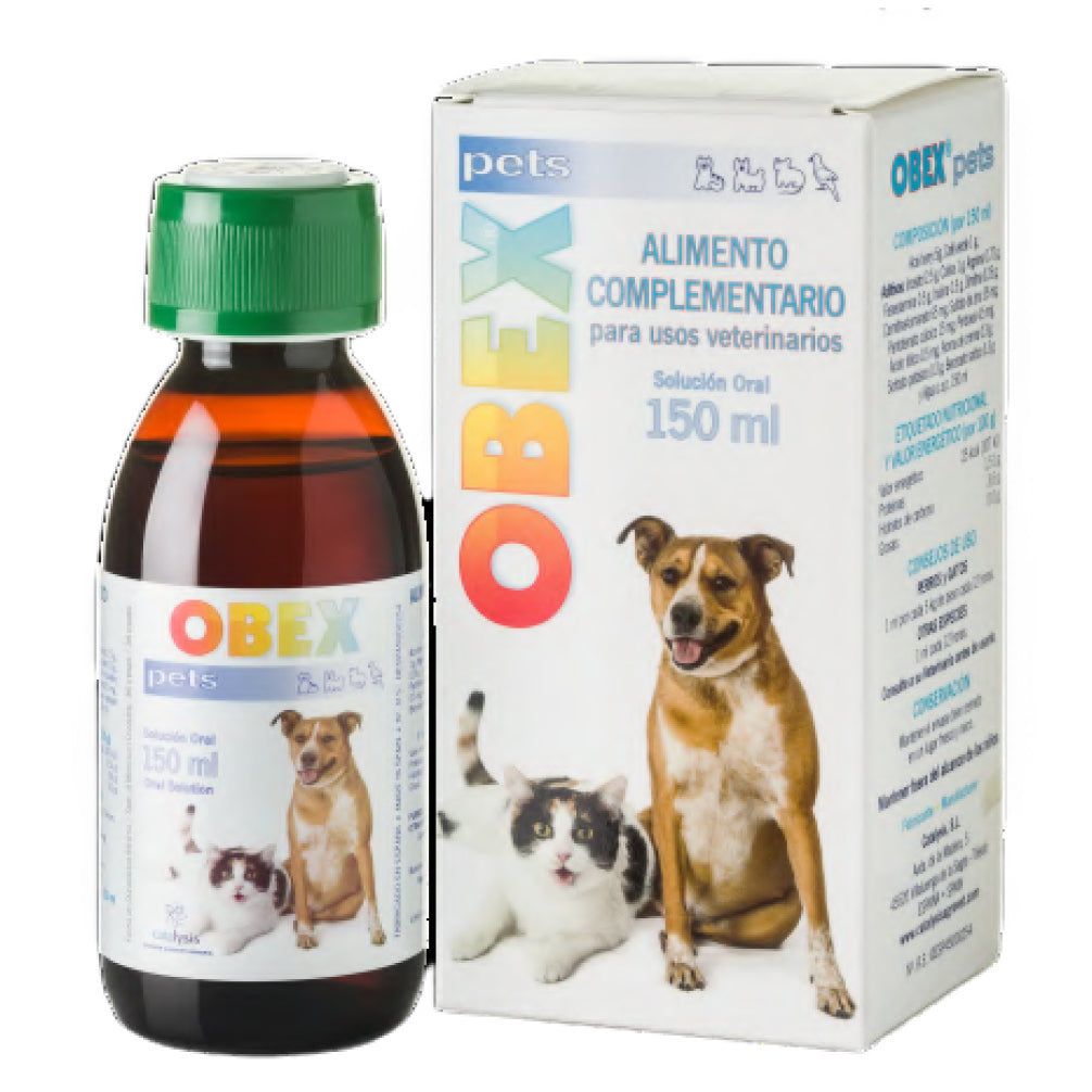 Vivaldis Obex Pet Syrup for Dogs and Cats — side view