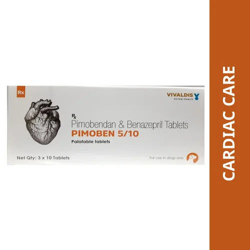 Vivaldis Pimoben 5/10mg (pimobendan & benazepril) Tablet for Dogs — detail shot