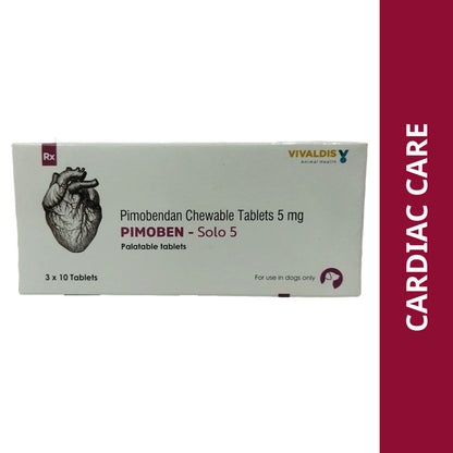 Vivaldis Pimoben (Pimobendan) Solo 5mg Tablet for Dogs — detail shot