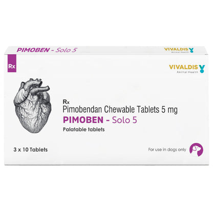 Vivaldis Pimoben (Pimobendan) Solo 5mg Tablet for Dogs — in use