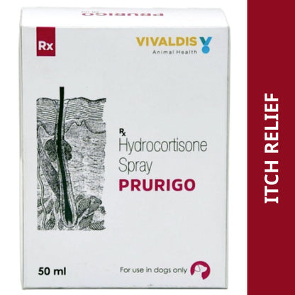 Vivaldis Prurigo (Hydrocortisone) Spray for Dogs & Cats — detail shot