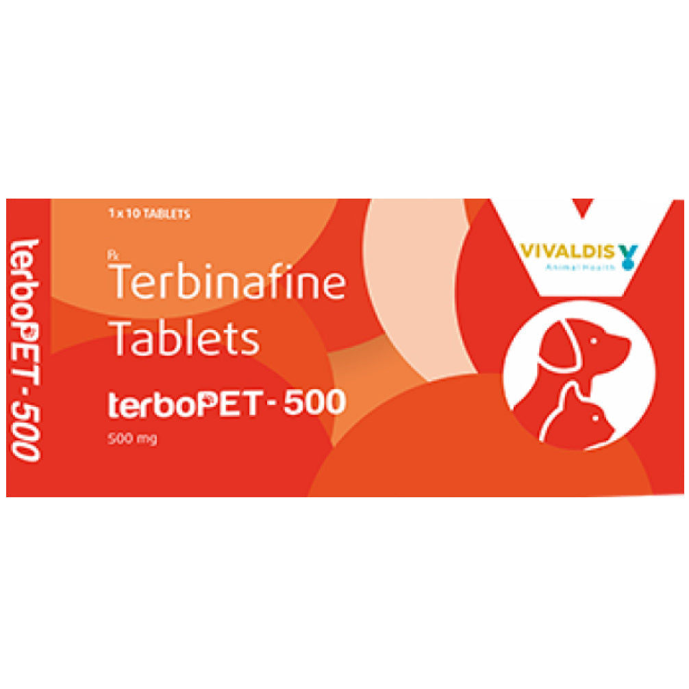 Vivaldis Terbopet 500Mg Terbinafine Tablets For Dogs Cats Strip Of 10 Tablets