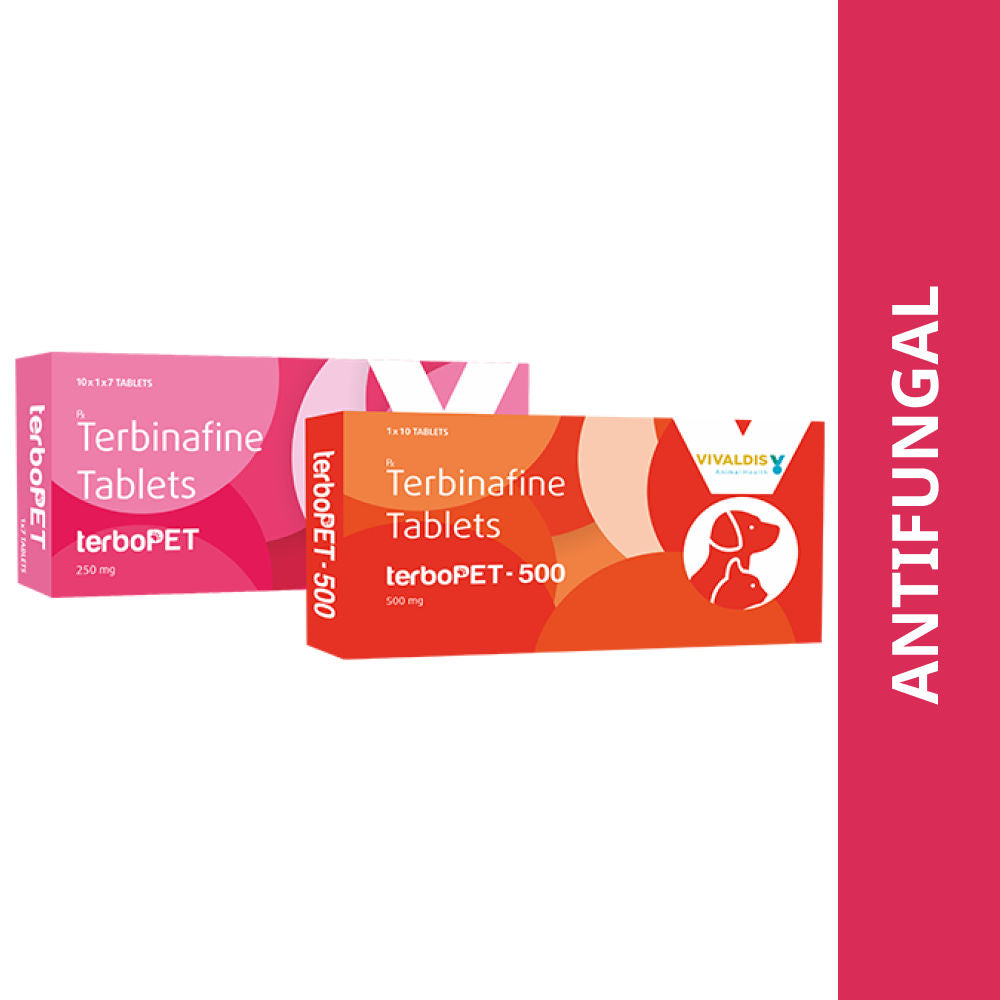 Vivaldis Terbopet 500mg (Terbinafine) Tablet for Dogs & Cats — side view