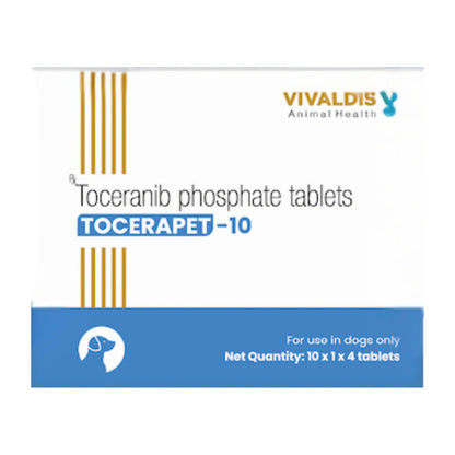 Vivaldis Tocerapet 10mg (Toceranib Phosphate) Tablets for Dogs — detail shot
