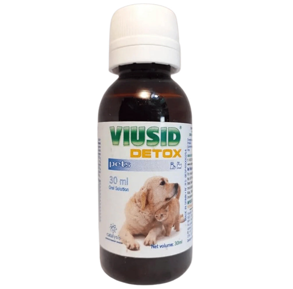 Vivaldis Viusid Detox Syrup for Dogs and Cats — side view