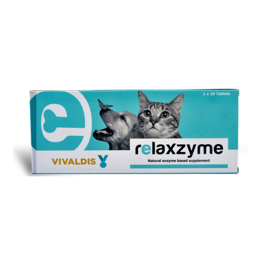 Vivaldis Relaxzyme Wound Healing Tablet for Cats and Small Dogs — back view