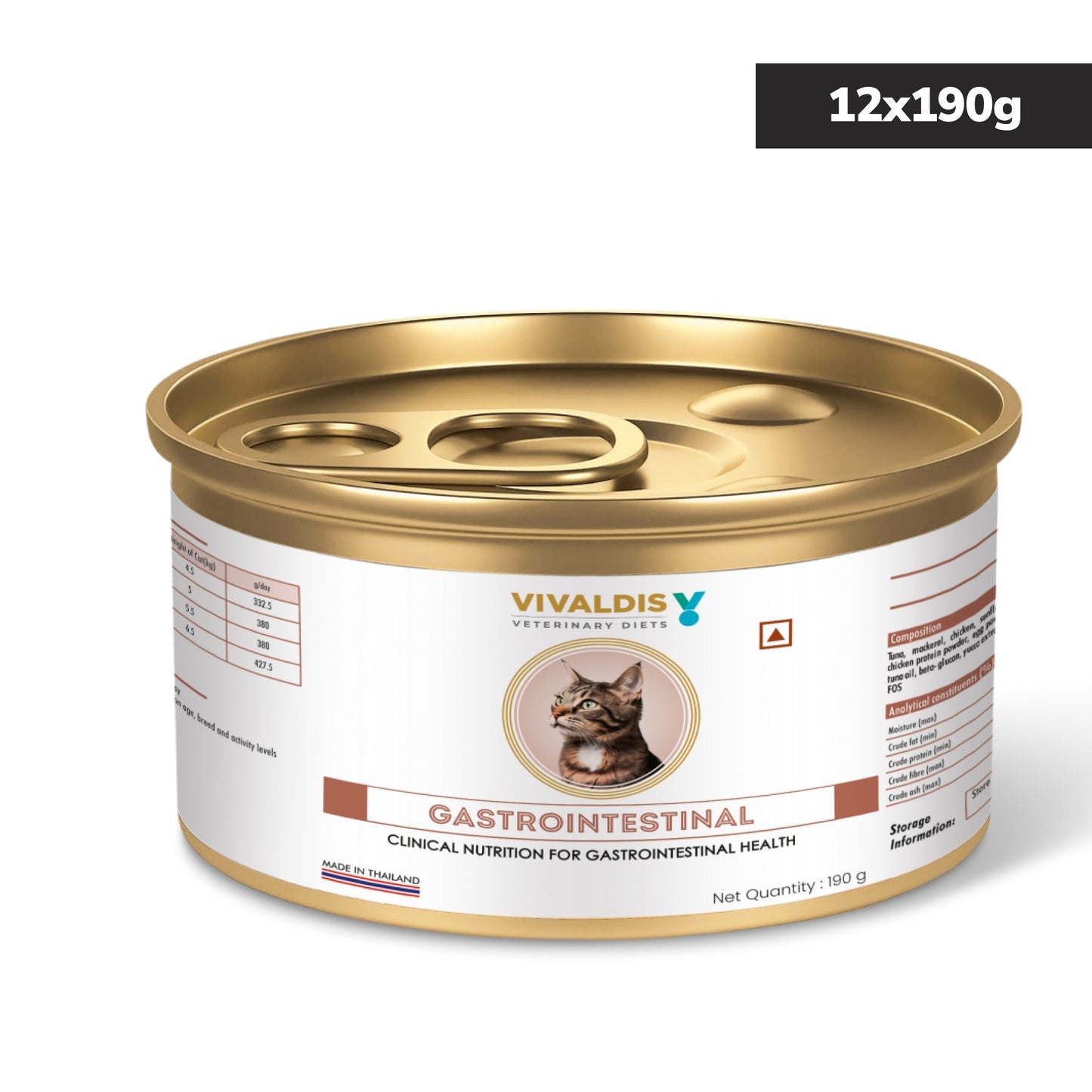 Vivaldis V Diet Gastrointestinal Diet Cat Wet Food — detail shot