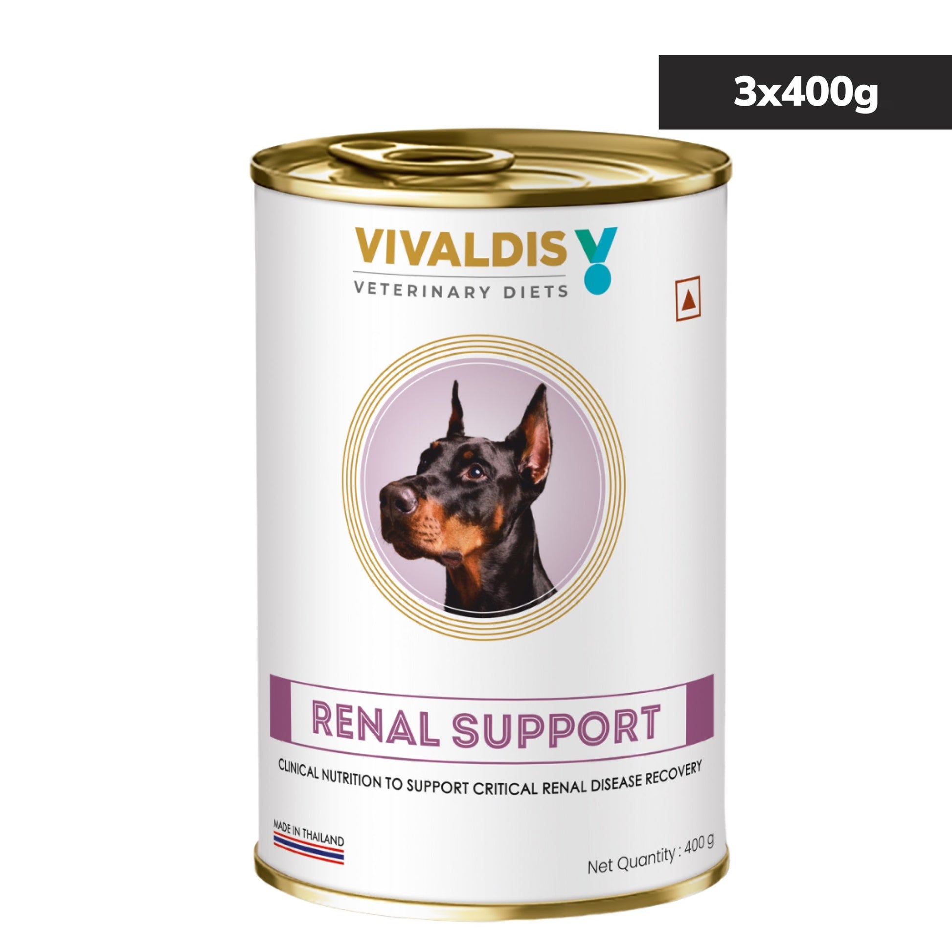 Vivaldis V Diet Renal Diet Dog Wet Food — side view