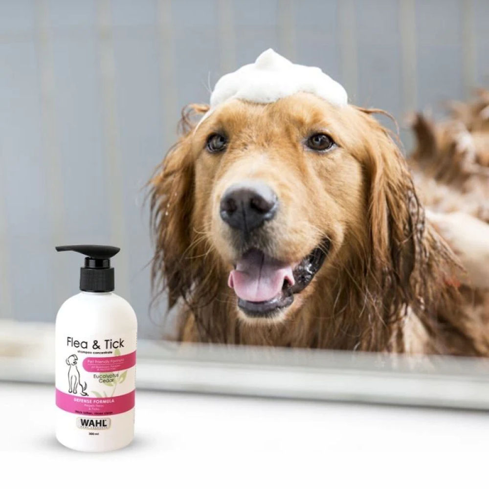 Wahl Flea and Tick Shampoo for Dogs — detail shot