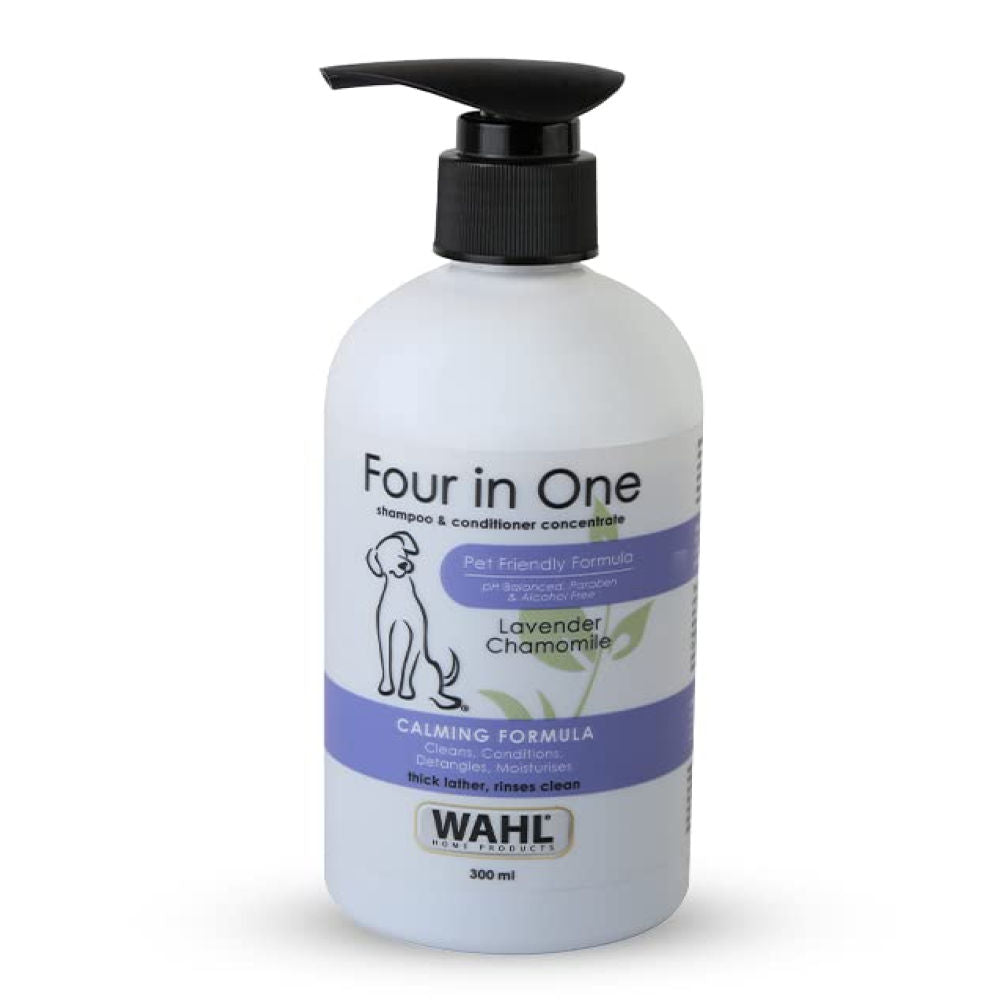 Wahl Four in One Lavender Chamomile Calming Shampoo for Dogs — back view