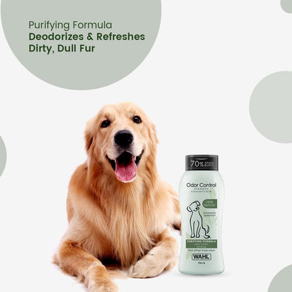 Wahl Odor Control Eucalyptus Spearmint Shampoo for Dogs — detail shot