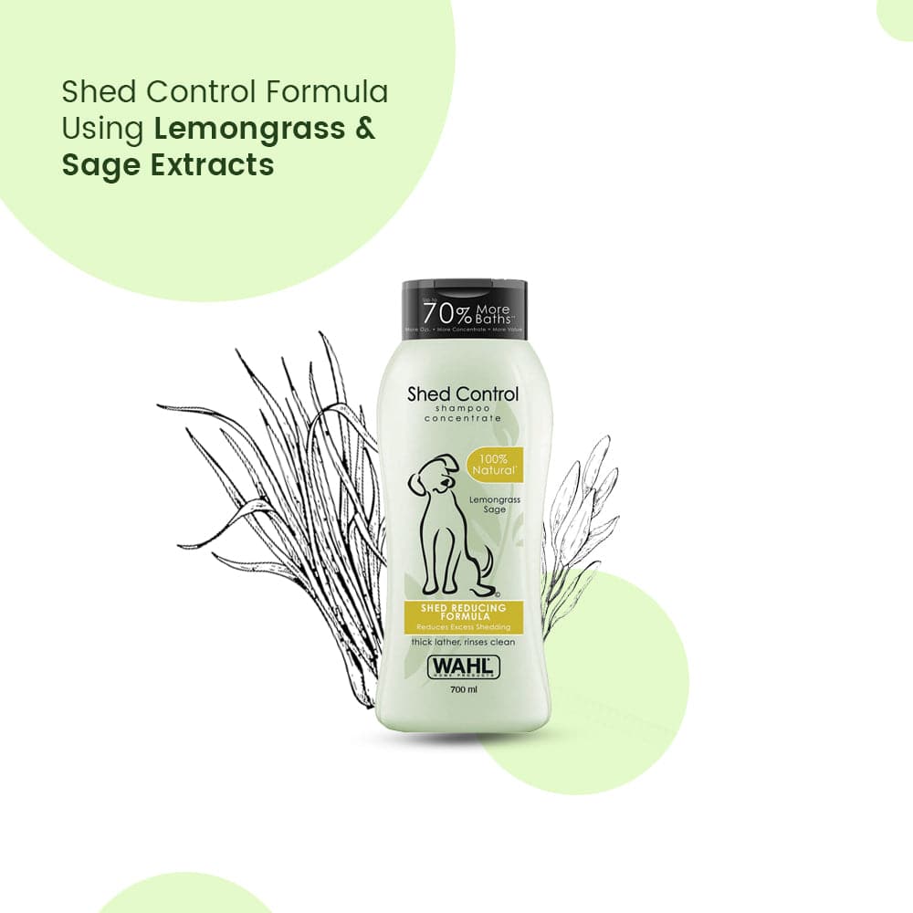 Wahl Shed Control Shampoo for Dogs — detail shot