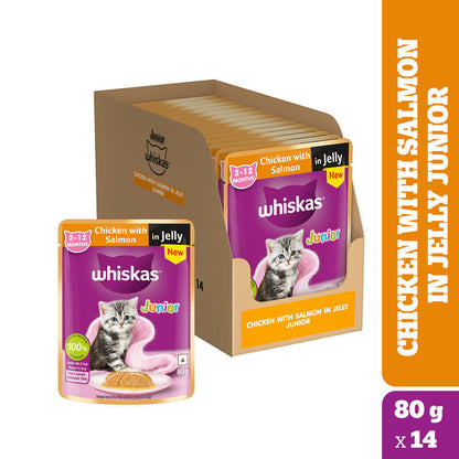 whiskas-chicken-with-salmon-in-jelly-kitten-2-12-months-cat-wet-food 14x80g
