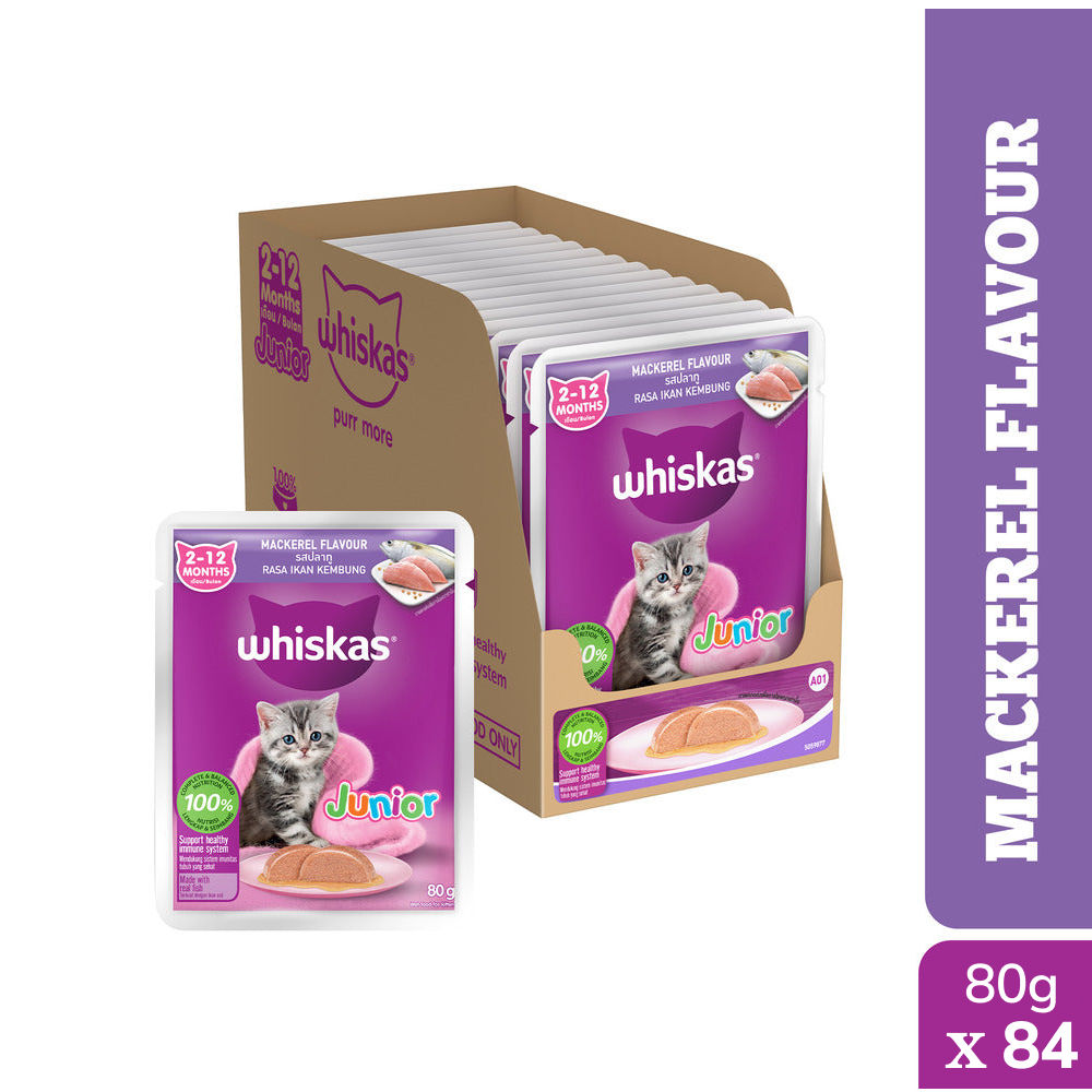 Whiskas Junior Mackerel Flavour Kitten (2-12 months) Cat Wet Food — image 6