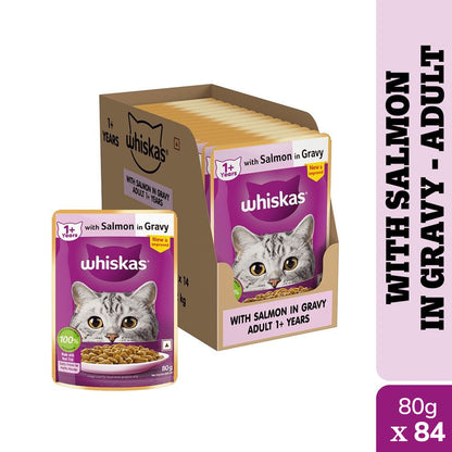 Whiskas Salmon in Gravy Meal Adult Cat Wet Food — image 6