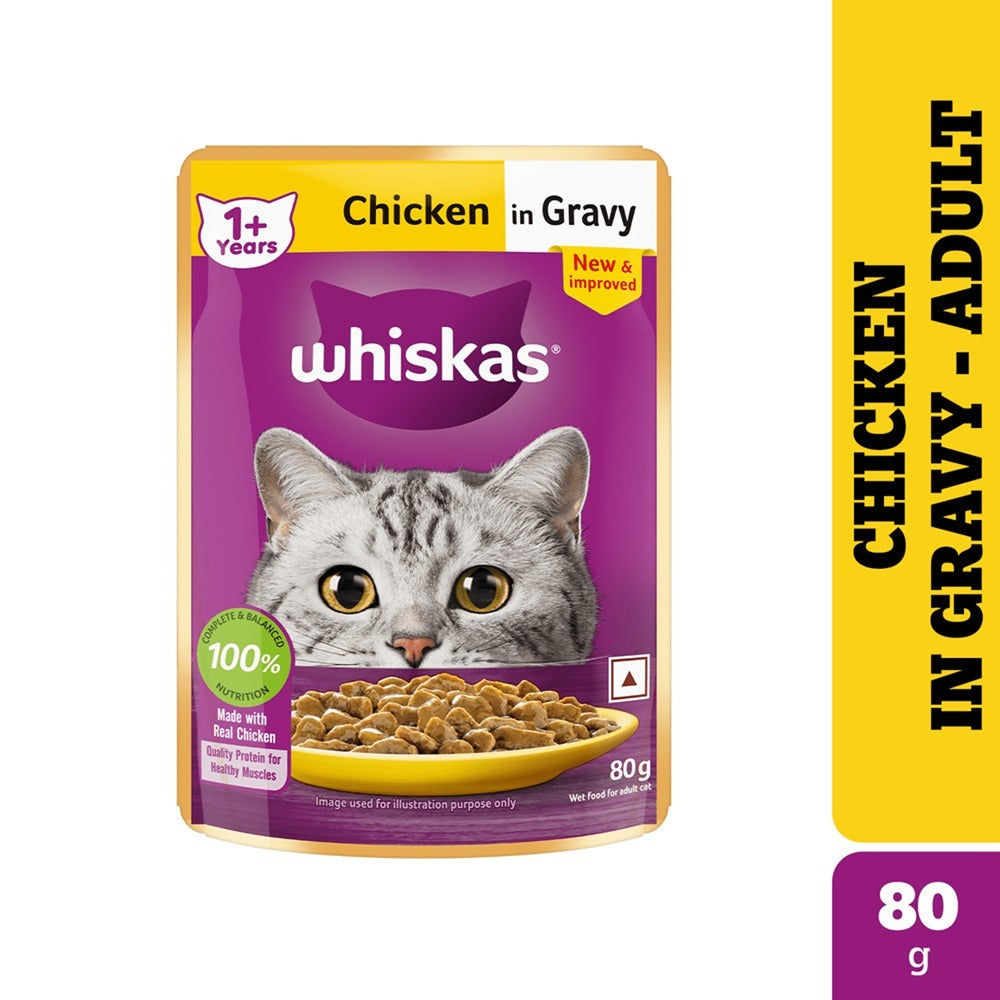Whiskas Chicken In Gravy Adult Cat Wet Food