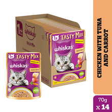 Whiskas Chicken With Tuna And Carrot In Gravy Tasty Mix Adult Cat Wet Food