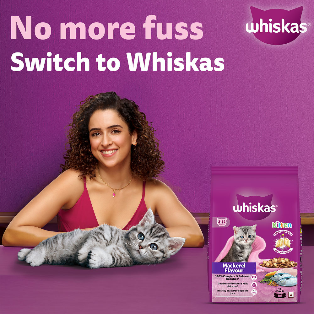 Whiskas Mackerel Flavour Kitten (2 to 12 months)Cat Dry Food — side view
