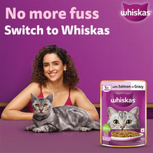 Whiskas Salmon In Gravy Meal Adult Cat Wet Food 80G - Image 2