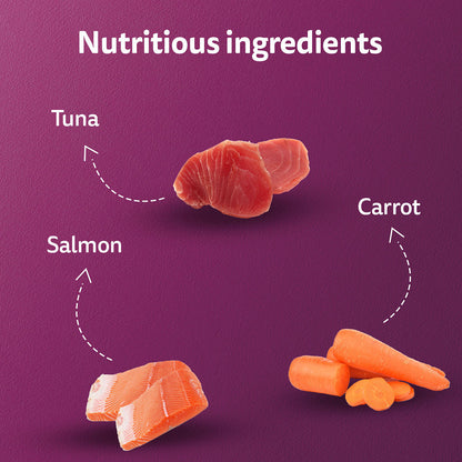 Whiskas Tasty Mix Seafood Cocktail Carrot Gravy Kitten Cat Wet Food — side view