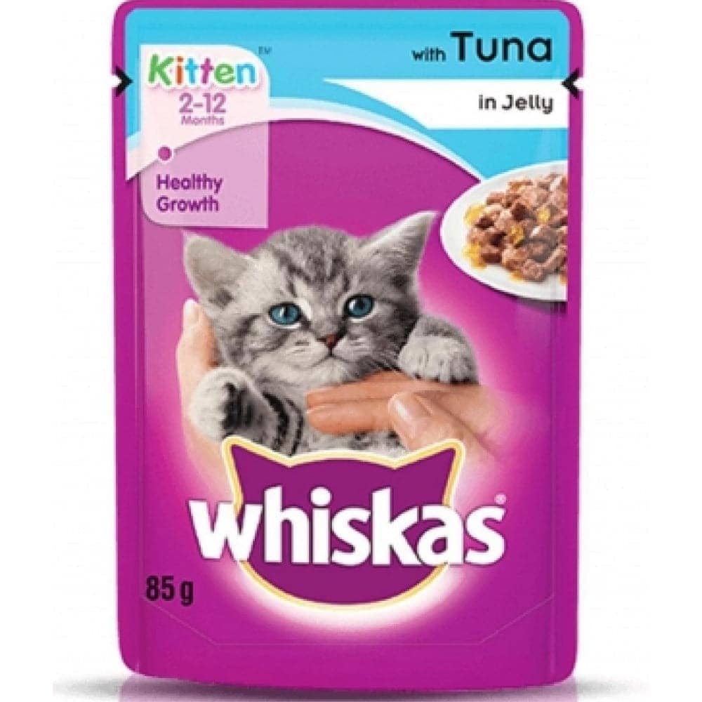 Whiskas Tuna in Jelly Kitten Cat Wet Food — side view