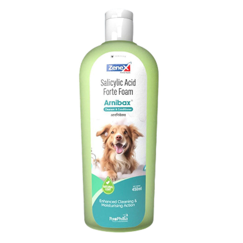Zenex Arnibax Coat Cleanser & Conditioner (herbal shampoo) for Dogs and Cats — back view