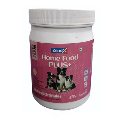 Zenex Home Food Plus Nutreat Granules For Dogs — back view