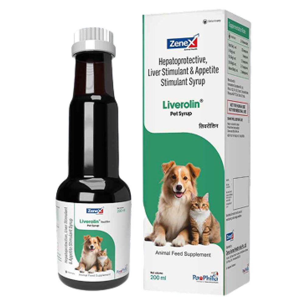 Zenex Liverolin Pet Syrup (Liver Tonic) for Dogs and Cats — back view