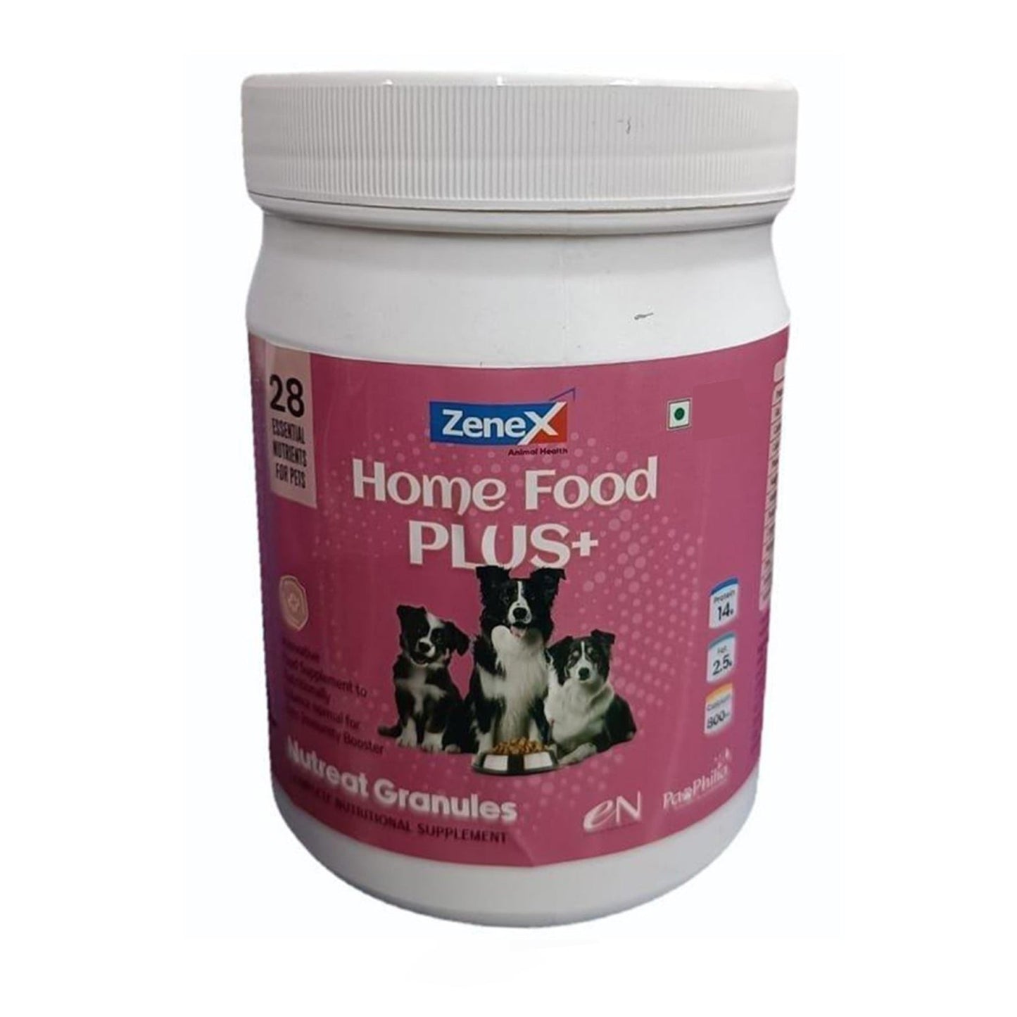 Zenex Home Food Plus Nutreat Granules For Dogs — side view