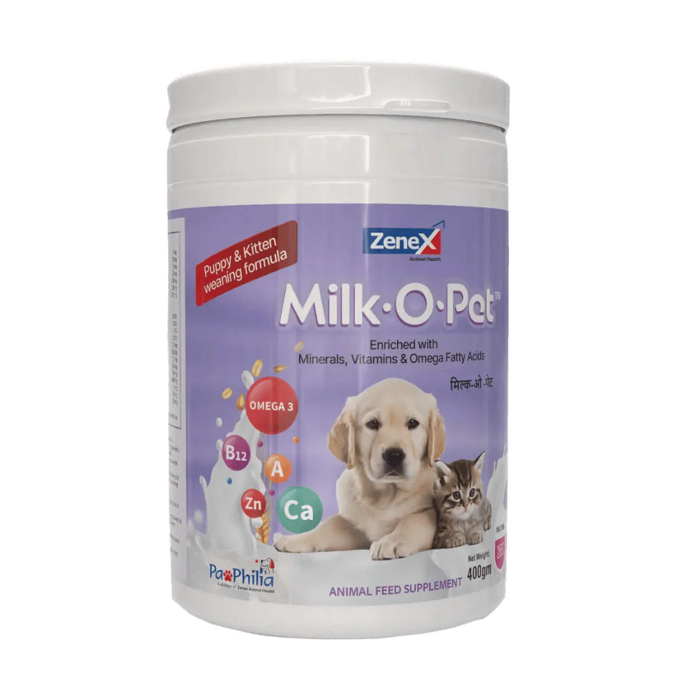 Zenex Milk O Pet Weaning Supplement For Puppies And Kittens