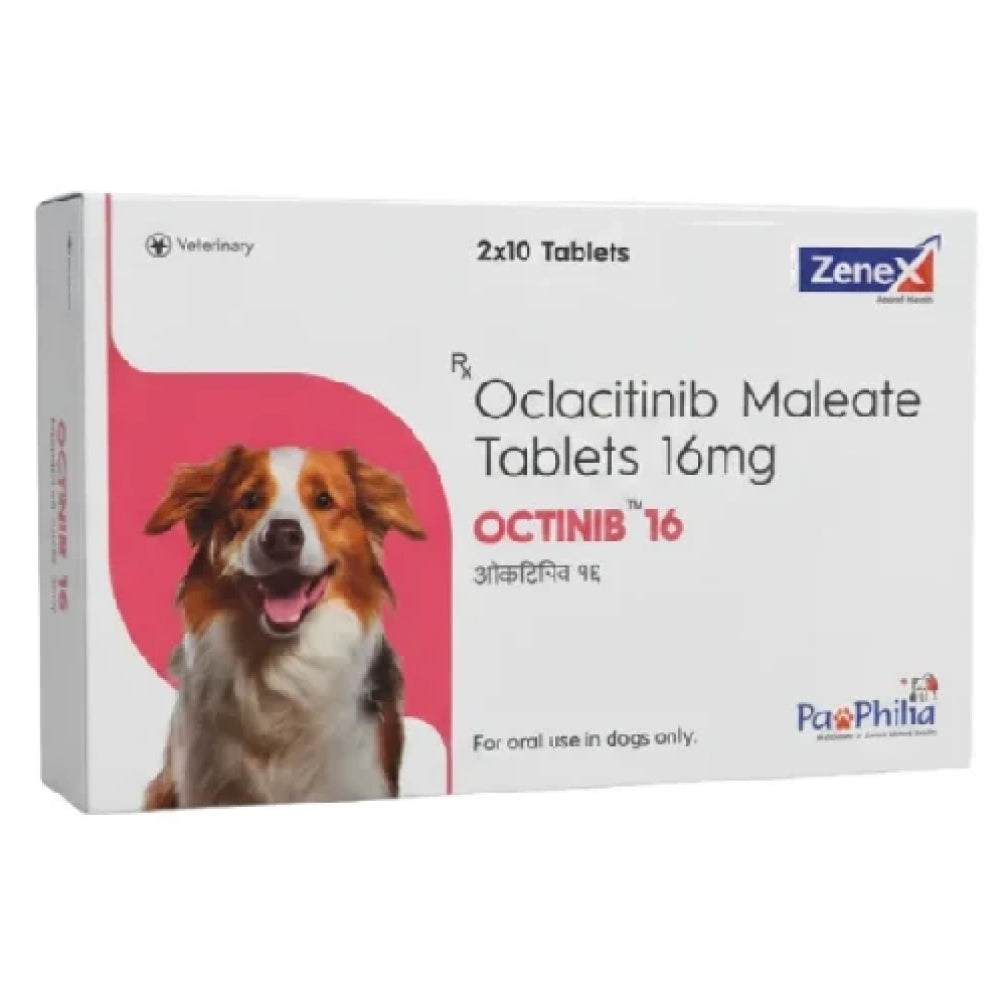 Zenex Octinib 16Mg Tablets Oclacitinib For Dogs