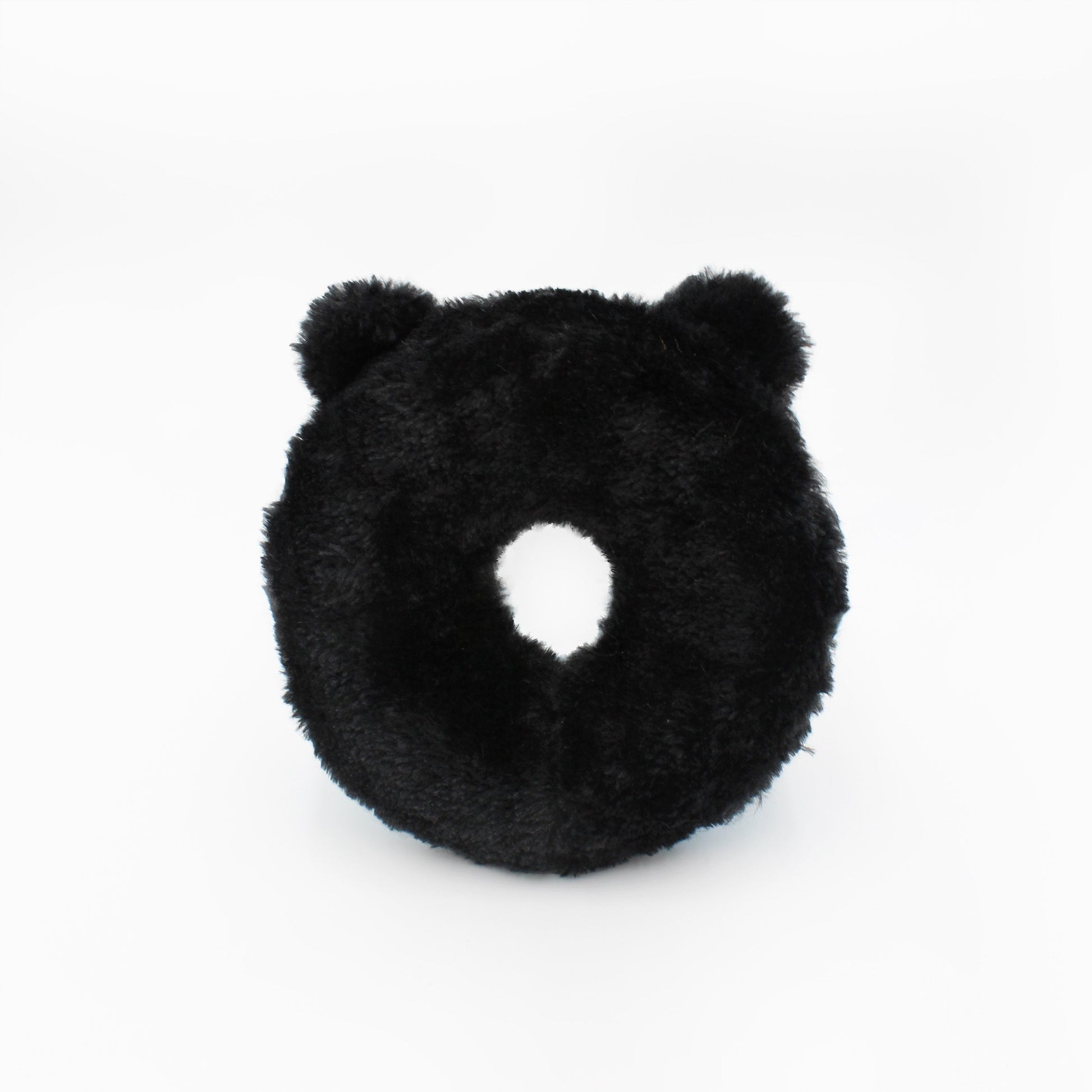 Zippy Paws Buddies Panda Donutz Plush Toy for Dogs — side view