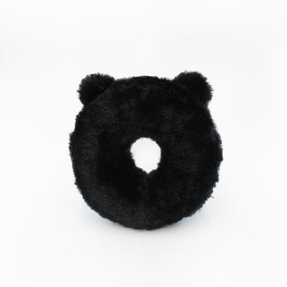 Zippy Paws Buddies Panda Donutz Plush Toy for Dogs — side view