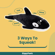 Zippy Paws Killer Whale Jigglerz Plush Toy For Dogs - Image 2