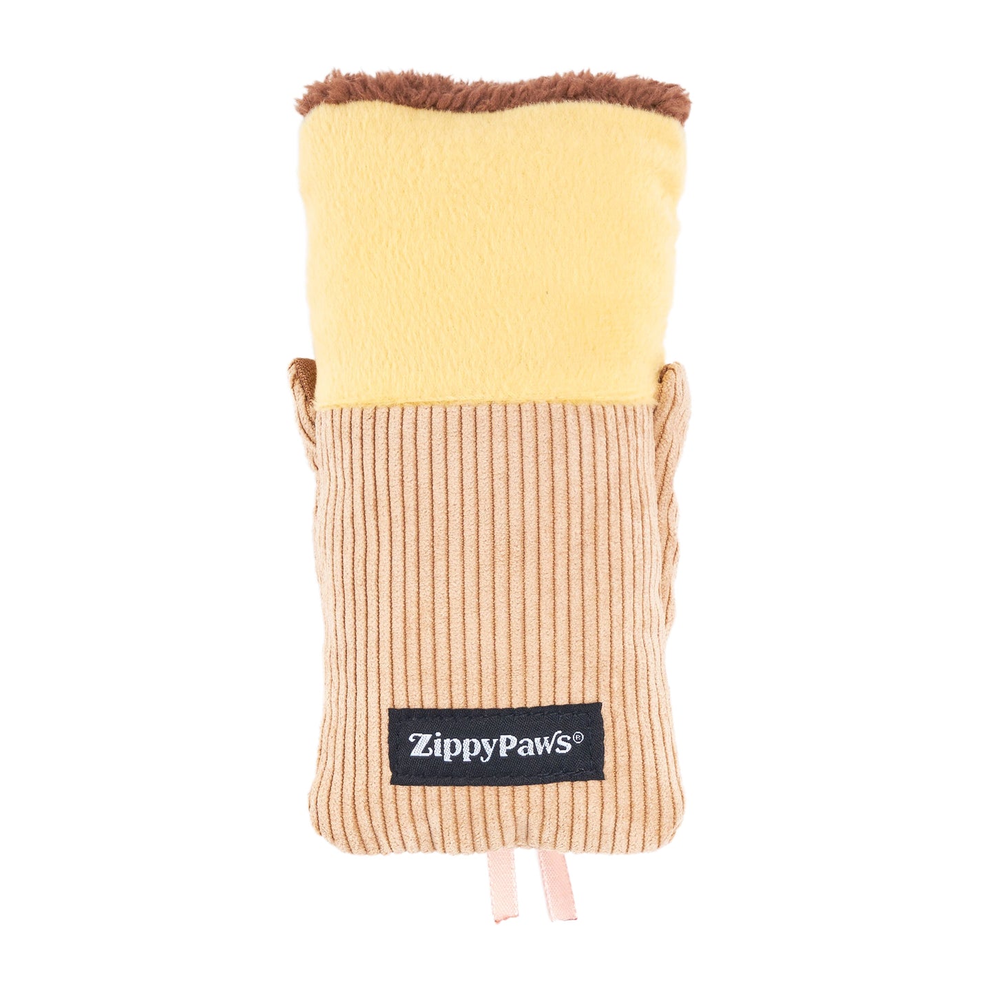 Zippy Paws NomNomz Tamale Plush Toy for Dogs — side view
