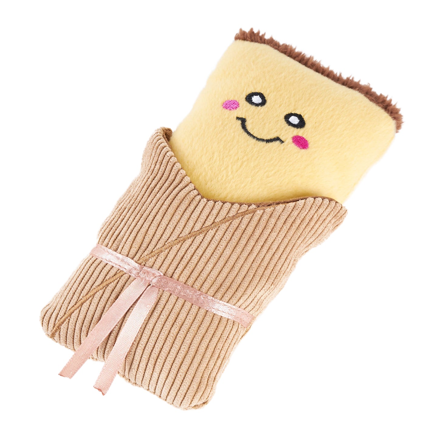 Zippy Paws NomNomz Tamale Plush Toy for Dogs — back view