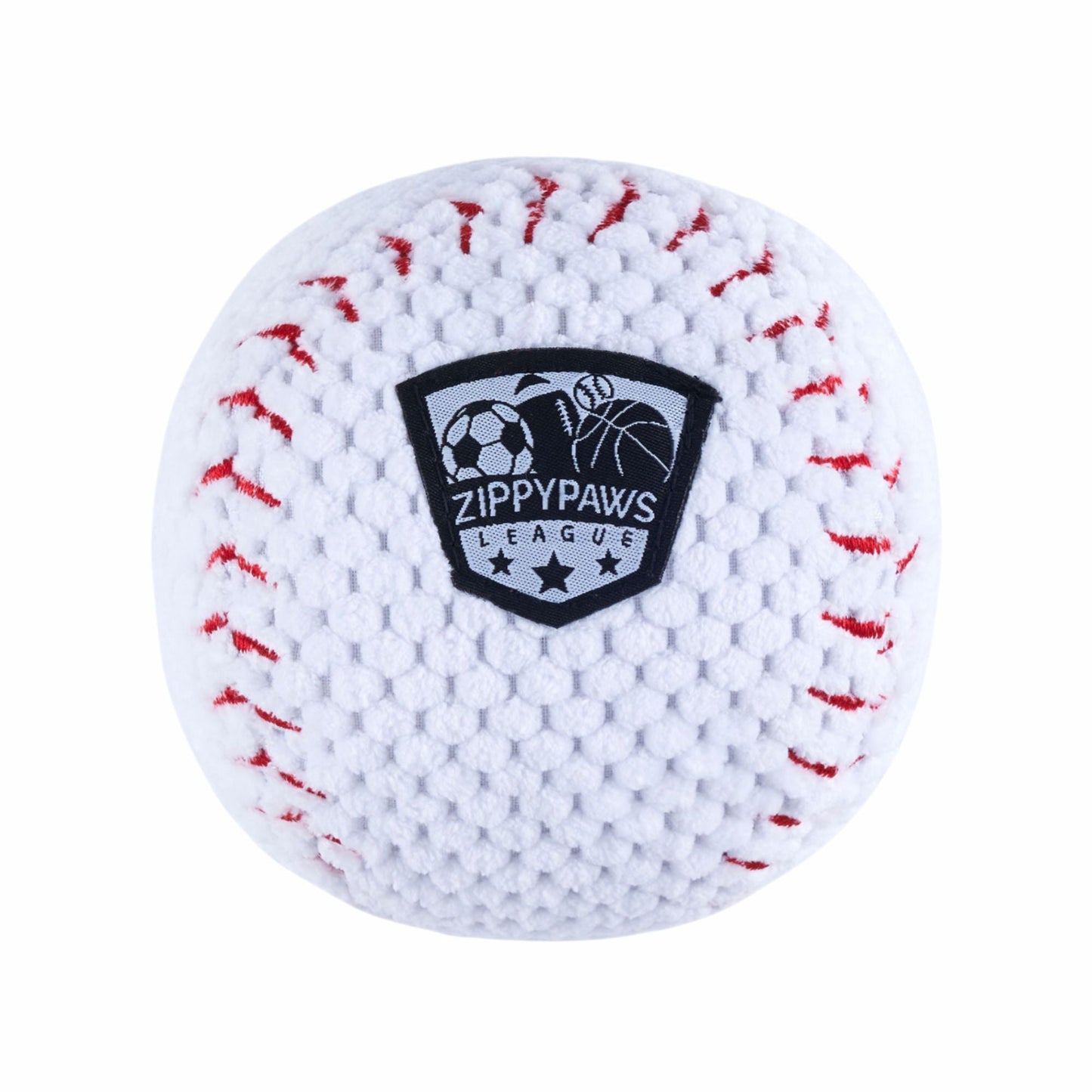 Zippy Paws Sportsballz Baseball Plush Toy For Dogs