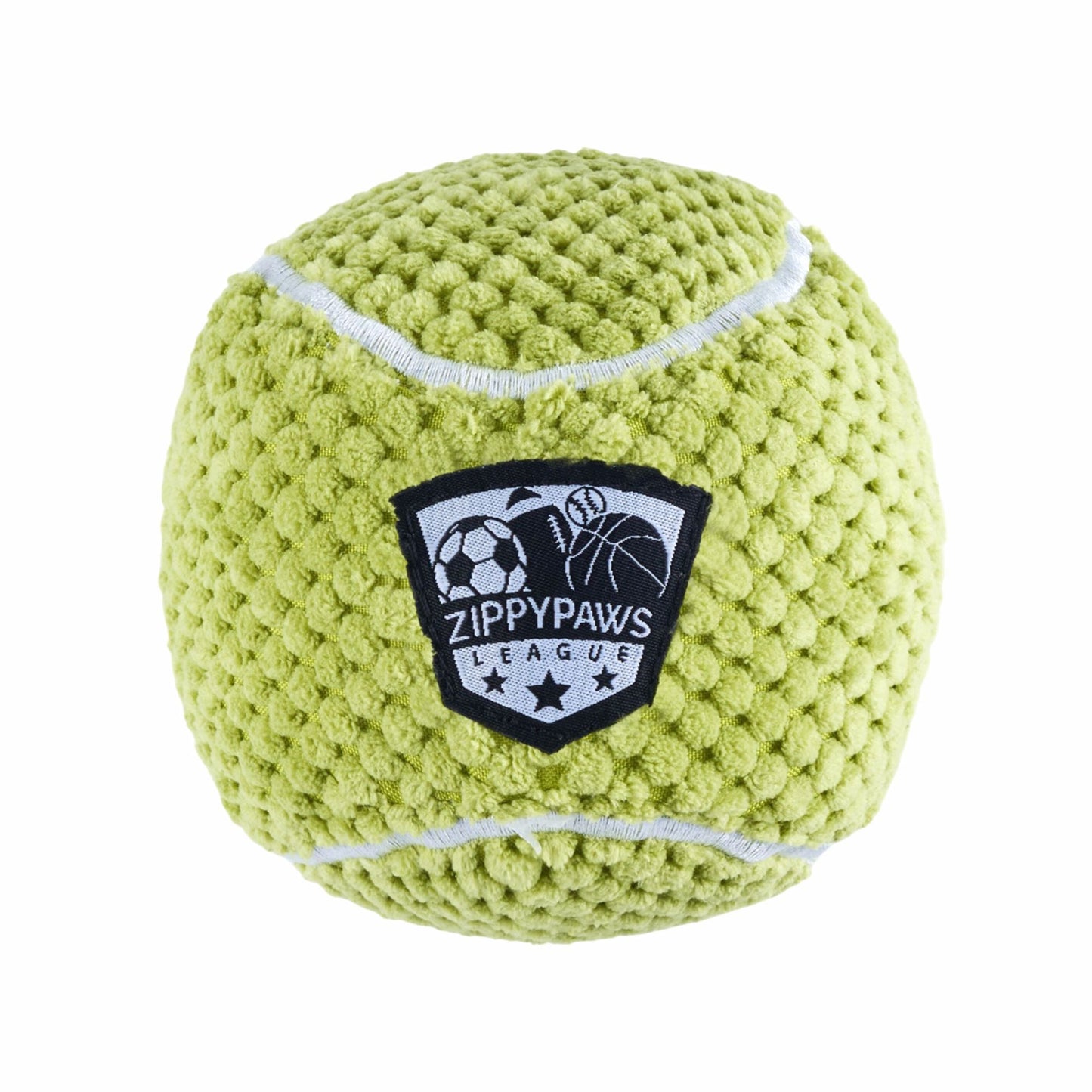 Zippy Paws Sportsballz Tennis Ball Plush Toy For Dogs