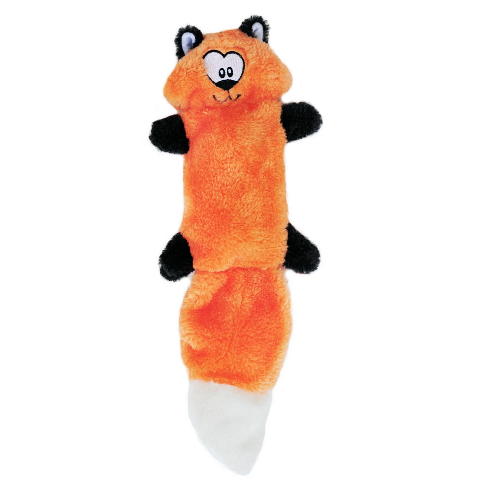 Zippy Paws Zingy Fox Plush Toy for Dogs — back view