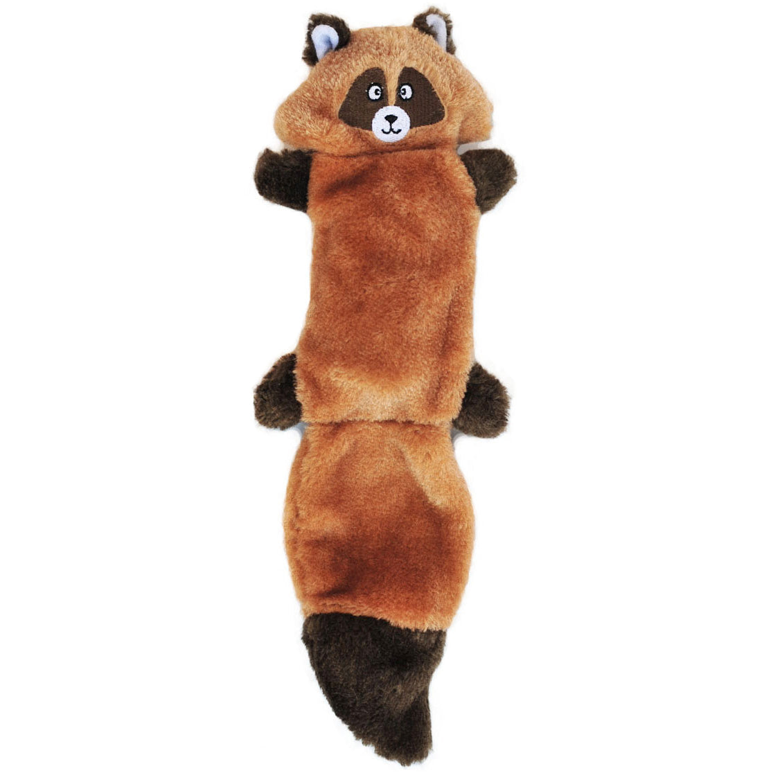Zippy Paws Zingy Raccoon Plush Toy for Dogs — back view