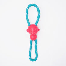 Zippy Paws Zippytuff Monkey Ropetugz Plush Toy For Dogs Pink