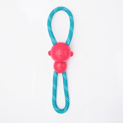 Zippy Paws ZippyTuff Monkey RopeTugz Plush Toy for Dogs — side view