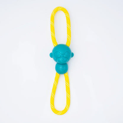 Zippy Paws ZippyTuff Monkey RopeTugz Plush Toy for Dogs — detail shot