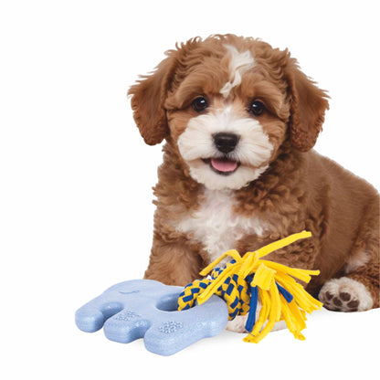 Zippy Paws ZippyTuff Teether Elliot the Elephant Plush Toy for Dogs — in use